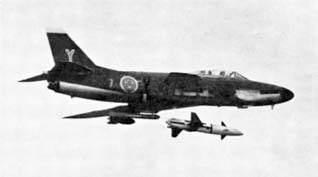 1959 fällning av Rb 304 från fpl 32 Lansen